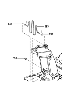 Chute Guard Diagram and Parts List for 6210540X116NA-PM50E 2007 Briggs and Stratton Snow Blower